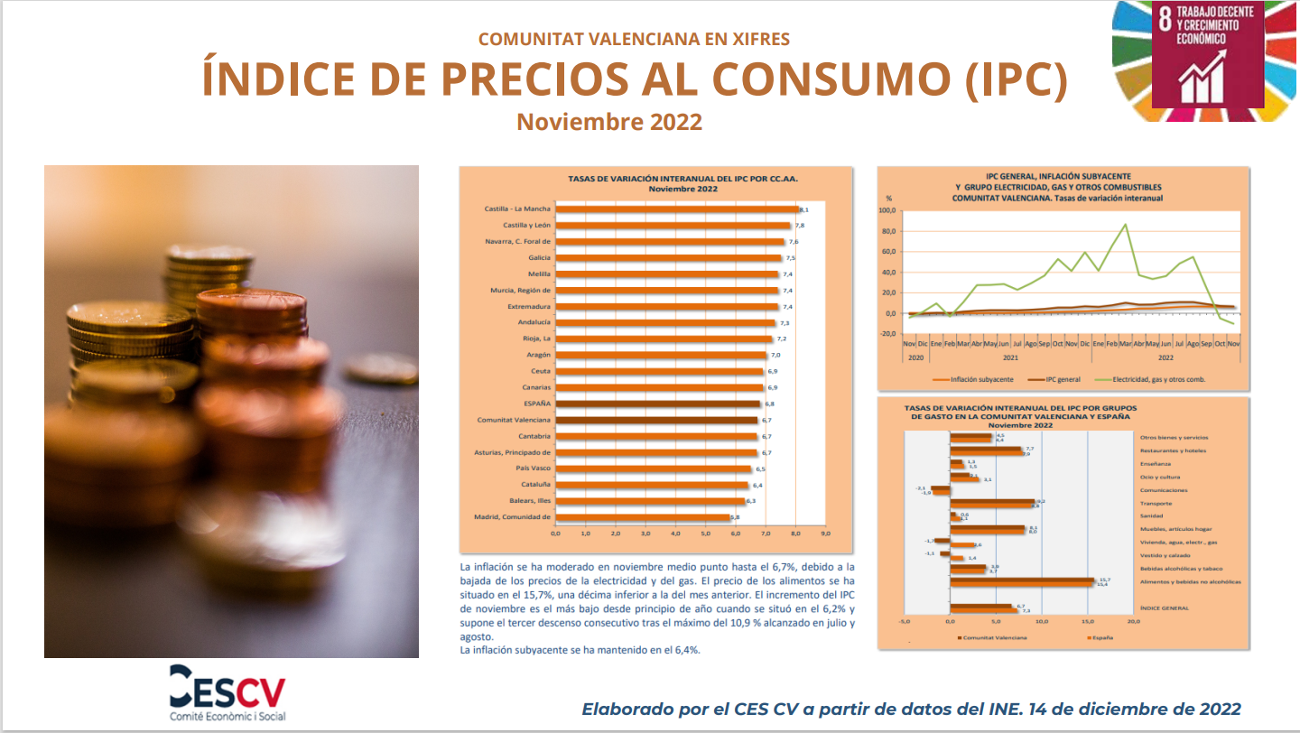 ÍNDICE DE PRECIOS AL CONSUMO (IPC) Noviembre 2022 Comité económico y